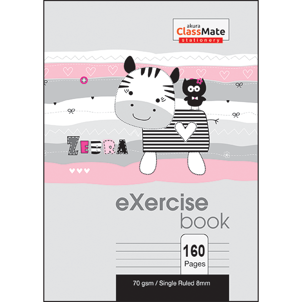 ClassMate 160 pgs Single rule.