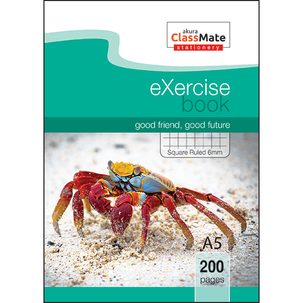 ClassMate 200 pgs Square rule.