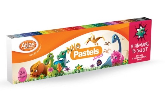 Atlas jumbo dino pastels